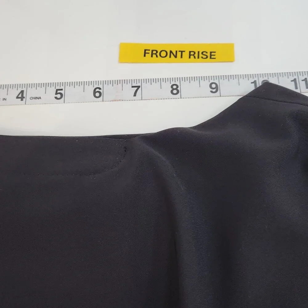 T Tahari Dress Pants Womens 8 Black Trousers Office Preppy Side Slits Office S08 - Picture 6 of 7